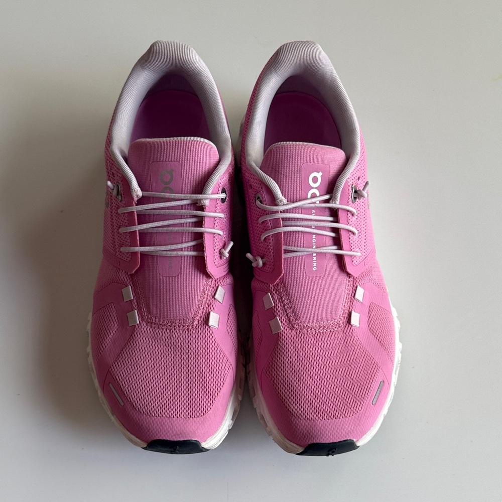 On Women’s Pink CloudTec Running Sneakers